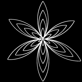 Transformation Archimed. Spirale, m=6,q=100,p=-100