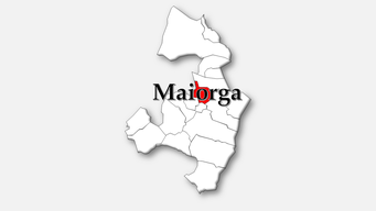 Maiorga– Localização da freguesia no concelho de Alcobaça
