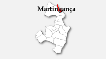 Martingança– Localização da freguesia no concelho de Alcobaça