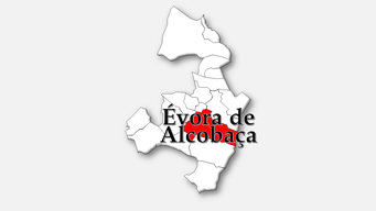 Évora de Alcobaça    – Localização da freguesia no concelho de Alcobaça