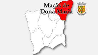Maçãs de Dona Maria– Localização da freguesia no concelho de Alvaiázere