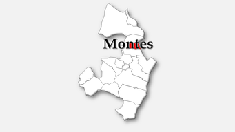 Montes– Localização da freguesia no concelho de Alcobaça