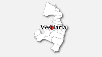 Vestiaria– Localização da freguesia no concelho de Alcobaça