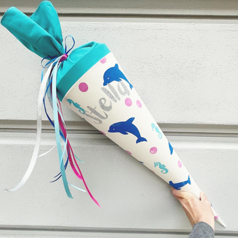 Schultüte Delfin