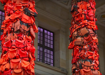 AI WEIWEI (from Drifting - art, awareness and the refugee crisis | DW Documentary)