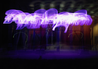 View of the exhibition "David Lynch - The air is on fire", Fondation Cartier puor l'art contemporain, Paris, 2017 (seen on the web) 