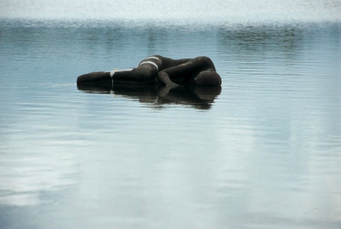 MIMMO PALADINO, Dormiente che galleggia (still from the movie Quijote, 2006) 
