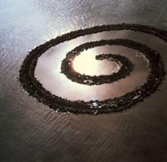 ROBERT SMITHSON, Spiral Jetty, 1970 (seen on a website with a short but stunning bio of Robert Smithson)