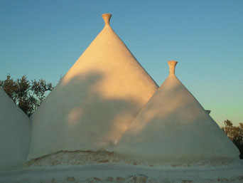 Die typische Kuppel des Salento Trulli Ferienhaus zu vermieten als Trulli Ferienhaus in Ostuni, Apulien 