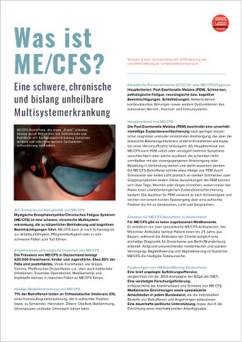 Was ist ME/CFS? Eine schwere, chronische Multisystemerkrankung