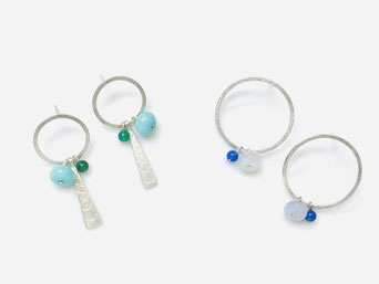 Silke-Erdtmann-Schmuck_Ohrschmuck_Silber_lang_floral_Grünachate