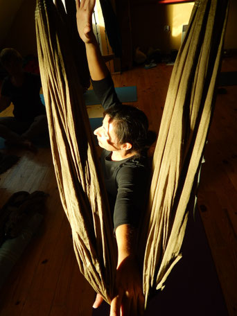 Stage yoga aérien Jyoti Yogi Grimone septembre 2017