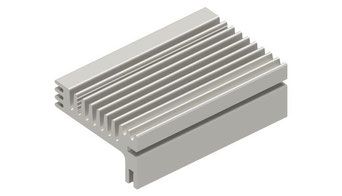 SK-96 | 基板取付用アルミ押出ヒートシンク W55mm x H28mm| Fischer Elektronik