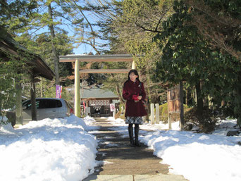 白石城に隣接する神明社