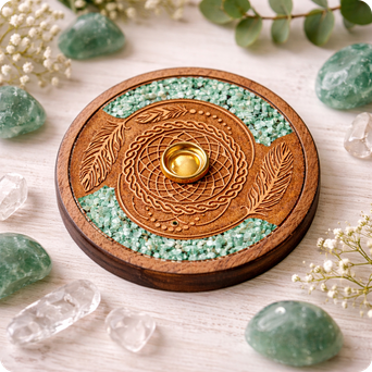 Brûle encens amazonite attrape rêve 