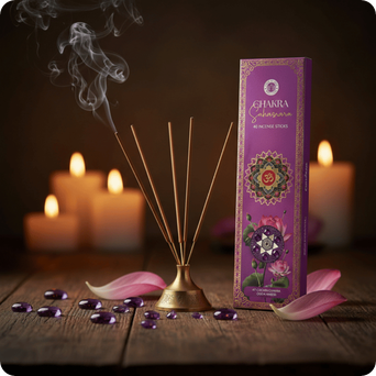 Encens Sahasrara Chakra couronne oud & ambre 