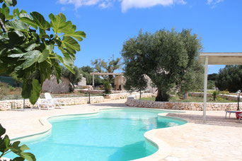 Mit privatem Pool Ferienhaus mieten in Apulien bei Ostuni und Carovigno, schöne Strände in der Nähe