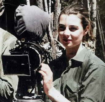 Monika som kamera assistent i Bolivia