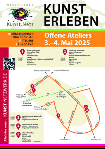 Kunst-erleben-Rundgang durch Neuenhagen zum Tag der offenen Ateliers 2025