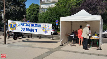 Dépistage du diabète par le Lion club Vélizy et LIDER Diabète.