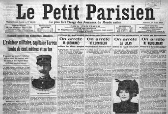 La Une du journal Le Petit Parisien, le 19 avril 1911.