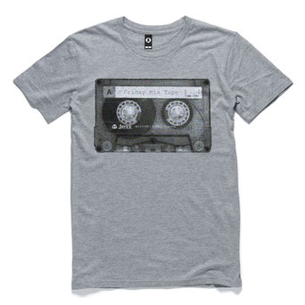 Mix Tape T-Shirt Grey Marle