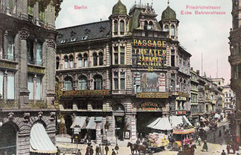 Bild Passage Theater Berlin um 1900