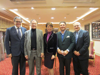 Podiumsdiskussion Bestbieter – Fluch oder Segen: vlnr: Adolf Lauber, Andreas Gobiet, Karin Keglevich, Karl Heinz Strauss, Stefan Eder