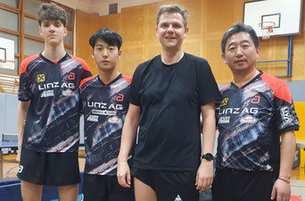 Foto Froschberg - OÖ Higra Liga mit Tobias Tischberger, Zhenlong Liu, Stefan Rapp, Jie Zhang