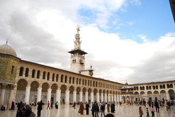 Mosquée des Omeyyades, voyage à vélo en Syrie, bike touring