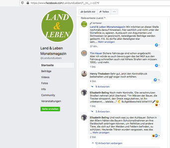 Landleben Polizeikontrolle Trecker Diskussion