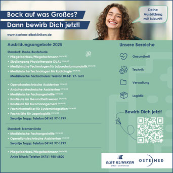 ausbildung gesundheitsberufe 2025 elbe klinik und ostemed