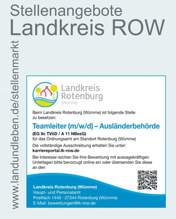 Stellenanzeige Rotenburg Wümme Karriere Verwaltung 07 2025