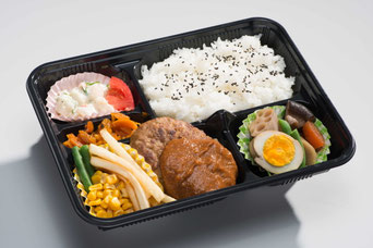 ハンバーグ弁当写真