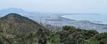 在自山からの景色　福津海岸