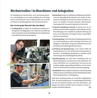 Ausbildung Mechatroniker Maschinenbau Anlagenbau Informationen