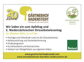 gaertnerhof badenstedt veranstaltung termin 12 oktober 2025 apfeltag