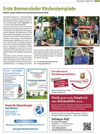 Kinderolympiade Bremervoerde Termin