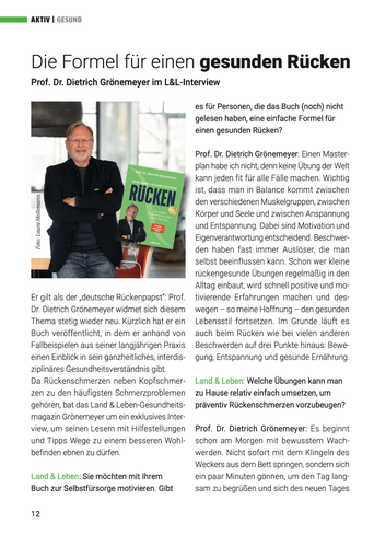 Tipps Gesunder Rücken - Prof. Grönemeyer