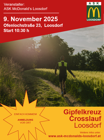 26. Oktober Lauf rund um das Loosdorfer Gipfelkreuz