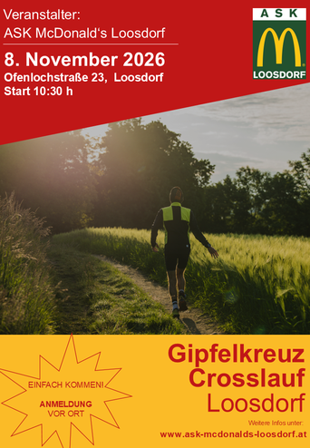 26. Oktober Lauf rund um das Loosdorfer Gipfelkreuz