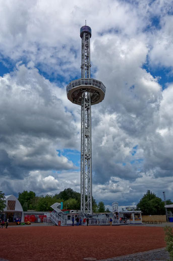 Der Buga Skyliner am Standort Rathenow