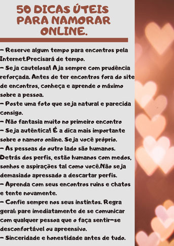 50 dicas úteis para namorar online.