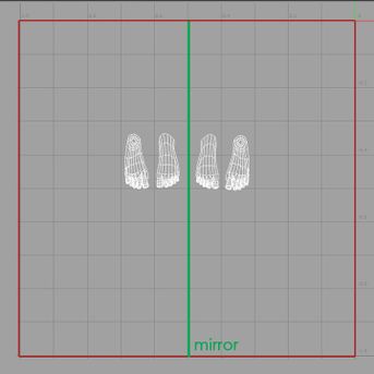 Mirrored UV layout within UDIM