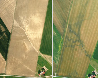 Erosionsereignis 2011 & Folgeschaden 2012 - (c) agroluftbild