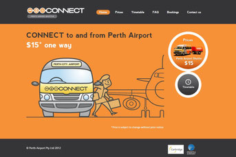 Perth Airport Connect ウェブサイト