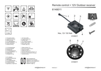 Funk Fernbedienung und Empfänger - Techmar Garden Lights / LightPro