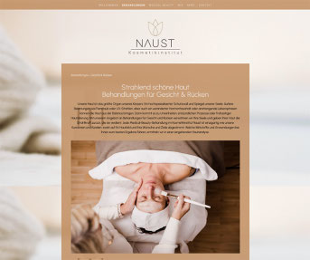 Naust Kosmetikinstitut Jimdo Webseite
