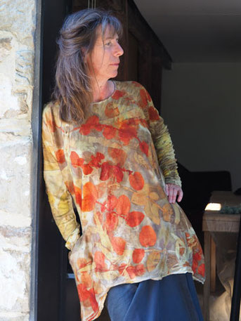 Monika Lorenz in Ecoprint Eigenkreation