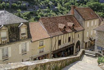 Bild: In den Straßen von Rocamadour